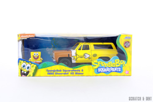 1980 Chevy Blazer K5 with Spongebob Figure,  Toys R-23801 - 1/32 scale Diecast Model Toy Car
