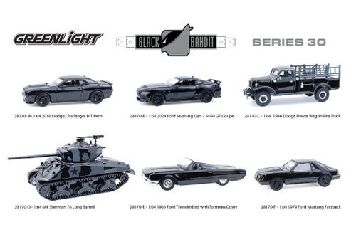 Black Bandit Wagon King, Black - Greenlight 27860F - 1/64 Scale