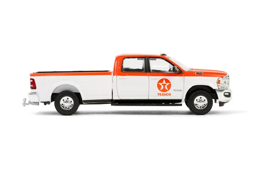 2023 Ram 2500 Pickup Truck "Texaco", Orange/White - Greenlight 41165F/48 - 1/64 Scale Diecast Model Toy Car