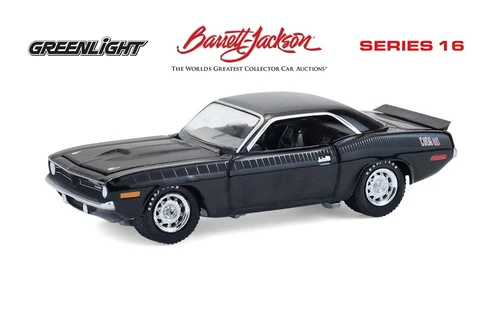 1970 Plymouth 'Cuda AAR, Black - Greenlight 37330E/48 - 1/64 Scale Diecast Model Toy Car