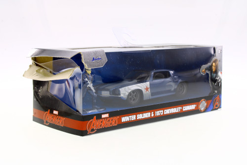 1973 Chevy Camaro w/Winter Soldier Figure, Marvel Avengers - Jada Toys R-23836 - 1/32 Scale Model Car