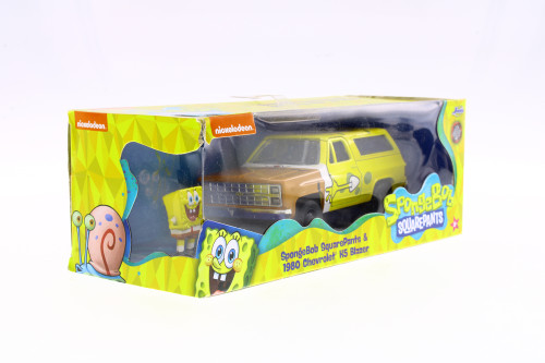 1980 Chevy Blazer K5 with Spongebob Figure,  Toys R-23833 - 1/32 scale Diecast Model Toy Car