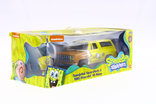 1980 Chevy Blazer K5 with Spongebob Figure,  Toys R-23832 - 1/32 scale Diecast Model Toy Car
