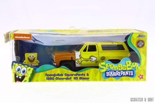 1980 Chevy Blazer K5 with Spongebob Figure,  Toys R-23832 - 1/32 scale Diecast Model Toy Car