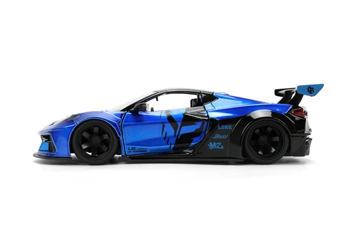 2023 Chevy Corvette C8 "Libery Walk", Candy Blue/Black - Jada Toys 36496 - 1/24 Scale Diecast Model Toy Car