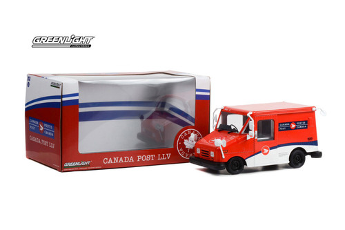 Canada Post Long-Life Postal Delivery Vehicle (LLV), Red/White - Greenlight 84108 - 1/24 Scale Diecast Model Toy Car