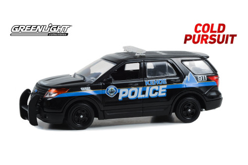 2013 Ford Police Interceptor Utility "Kehoe Police Department, Kehoe, Colorado", Cold Pursuit - Greenlight 86637 - 1/43 Scale Diecast Model Toy Car