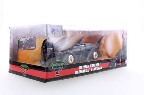 1995 Batmobile Batman Forever, Black - Jada R-23870 - 1/24 Scale Diecast Model Toy Car