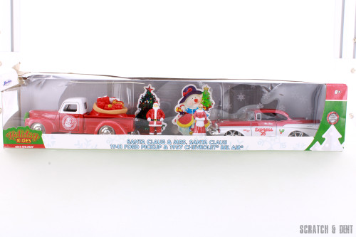 Mr. & Mrs. Santa Claus Twin Pack, Red/White - Jada Toys R-23913 - Diecast Model Toy Car