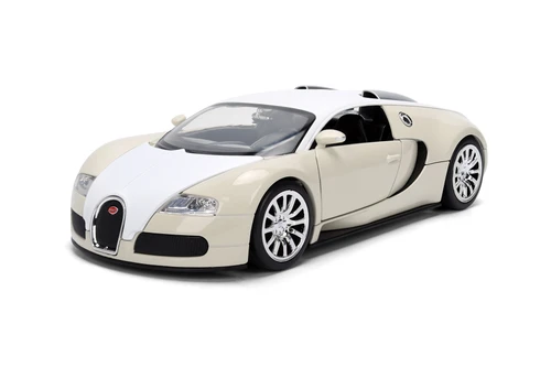 2011 Bugatti Veyron - 25th Anniversary, Tan/White - Jada Toys 36476 - 1/24 Scale Diecast Model Toy Car