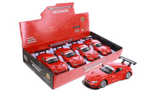 BMW Z4 GT3, Red - Showcasts® 68251/60D - 1/24 Scale Diecast Model Toy Car