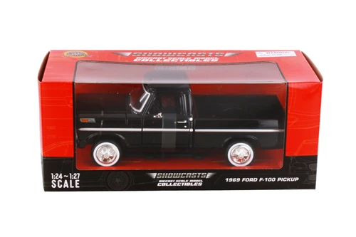 1969 Ford F-100 Pickup, Black - Showcasts 71315BK - 1/24 Scale Diecast Model Toy Car