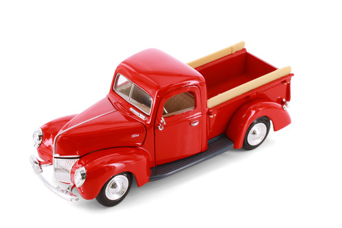 Box of 4 1940 Ford Pickup, Red - Showcasts 77234RD - 1/24 Scale Diecast Model Toy Cars