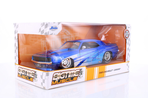 1969 Chevy Camaro, Candy Blue - Jada Toys R-23934 - 1/24 Scale Diecast Model Toy Car