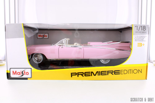 1958 Cadillac Eldorado Biarritz Convertible, White - Yatming 92158