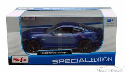 2015 Ford Mustang GT, Blue - Maisto 31508BU - 1/24 scale diecast model car