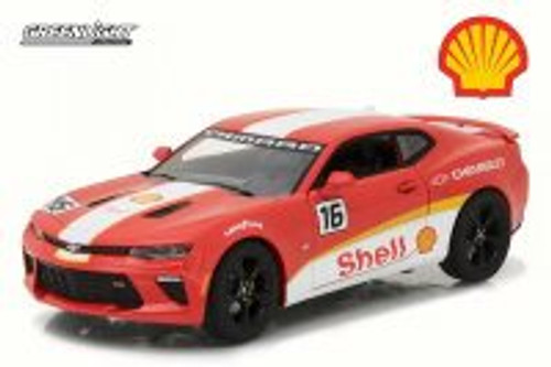 2017 Shell Oil Chevy Camaro SS, Orange w/ White Stripes - Greenlight 18239 - 1/24 Scale Diecast Car