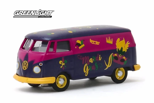 Volkswagen Type 2 Panel Van, Mardi Gras 2020 - Greenlight 30126/48 - 1/64 scale Diecast Car