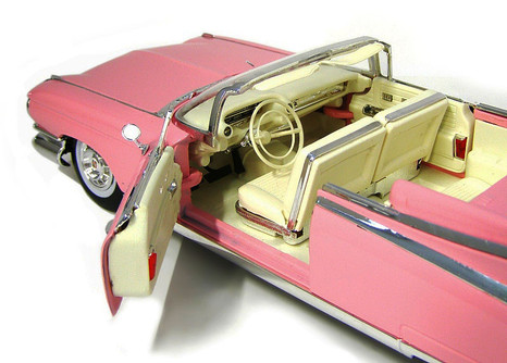 1959 Cadillac Eldorado Biarritz Convertible, Pink - Maisto Premiere 36813 - 1/18 Scale Diecast Car