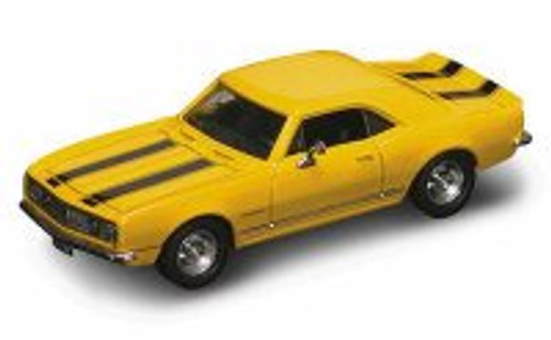 1967 Chevy Camaro Z28, Yellow w/ Stripes - Yatming 94216 - 1/43 Scale Diecast Model Toy Car