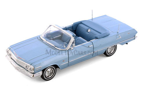 1963 Chevy Impala Convertible, Black - Showcasts® 22434 - 1/24