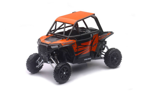 Polaris RZR XP1000 ATV, Black w/ Orange - New Ray 57823S - 1/18 Scale Vehicle Replica