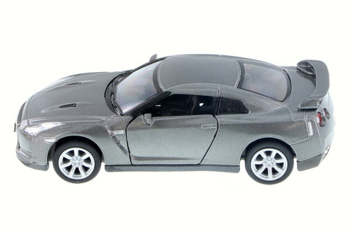 Nissan GT-R R35, Gray - Kinsmart 5340D - 1/36 scale Diecast Car (Brand New, but NOT IN BOX)