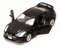 Nissan GT-R R35, Black - Kinsmart 5340D - 1/36 scale Diecast Model Toy Car (Brand New, but NOT IN BOX)