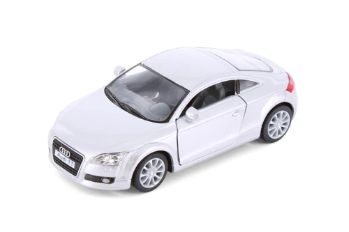 2008 Audi TT Coupe, Metallic Silver  - Kinsmart 5335D - 1/32 Scale Diecast Model Toy Car