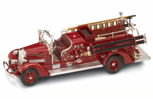 1923 Maxim C1 Fire Engine H.F.D., Red - Yatming 43002 - 1/43 Scale