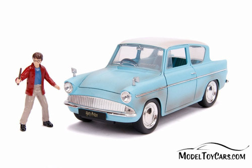 Lucky Charms 1959 Ford Anglia Red and White with Lucky the