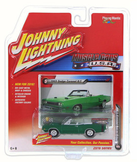 Johnny Lightning Mopar Or No Car 1969 Dodge Coronet R//T Green E1133