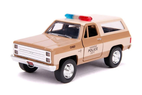 Chevy Blazer Hawkins Police Dept, Stranger Things - Hopper's - Jada 31114 - 1/32 scale Diecast Model Toy Car