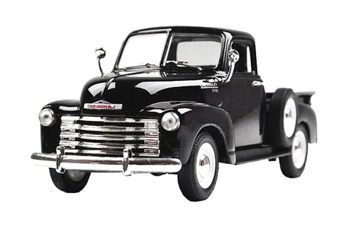 1953 Chevy 3100 Pick-Up Truck, Black - Welly 22087W-MJ-BK - 1/24