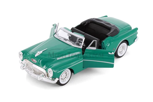 1953 Buick Skylark Opened Convertible, Turquoise Green - Welly 24027C/H/4D - 1/24 Scale Diecast Model Toy Car