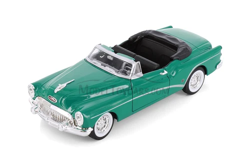 1953 Buick Skylark Opened Convertible, Turquoise Green - Welly 24027C/H/4D - 1/24 Scale Diecast Model Toy Car