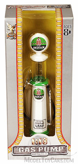 Cylinder Gas Pump Indian Gasoline, White - Yatming 98752 - 1/18 scale diecast model