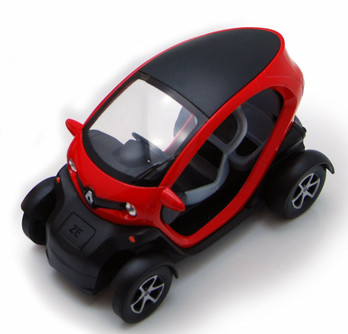 Renault Twizy, Red - Kinsmart 5111D - 5" Diecast Model Toy Car (Brand New, but NOT IN BOX)