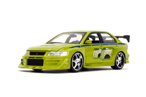 Mitsubishi Lancer Evolution VII , Fast and Furious -  Yellow/Green 99788/4 - 1/24 scale Diecast Model Toy Car