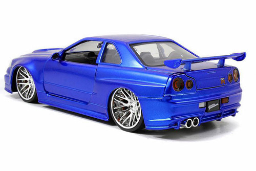 Fast & Furious Brian's Nissan Skyline GT-R, Candy-  Toys 97173 - 1/24 Scale Diecast Model Toy Car