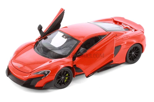McLaren 675LT Hardtop, Orange - Welly 24089/4D - 1/24 scale Diecast Model Toy Car
