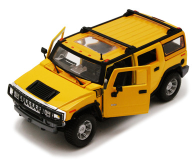 Hummer H2 SUV, Yellow - Maisto 34231 -1/27 Scale Diecast Model Toy Car