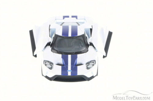 2017 Ford GT, White - Kinsmart 5391DF - 1/38 Scale Diecast Model Toy Car (Brand New, but NOT IN BOX)