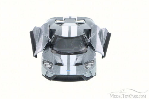 2017 Ford GT, Silver - Kinsmart 5391DF - 1/38 Scale Diecast Car (Brand New, but NOT IN BOX)