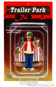 Trailer Park Figures Series 1 Carnie Barney, American Diorama Figurine 23875 - 1/18 scale