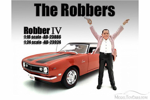 The Robbers Robber IV, Pink - American Diorama 23924 - 1:24 Scale Hand Painted Diorama Accessory