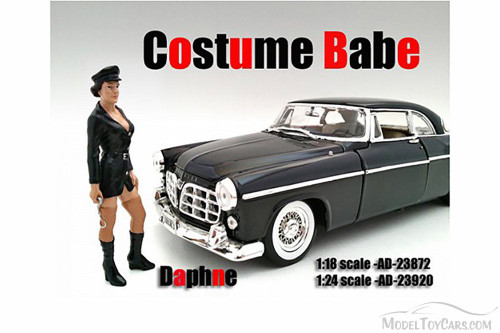 Costume Babe Daphne, Black - American Diorama 23872 - 1:18 Scale Hand Painted Diorama Accessory