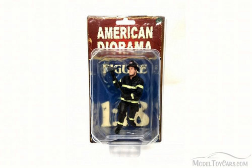 Firefighter Holding Axe, American Diorama 77461 - 1/18 Scale Accessory for Diecast Cars