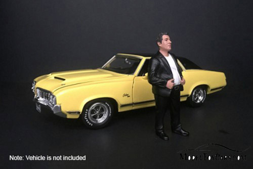 Manuel Figure, Black with White - American Diorama 38183 - 1/18 Scale Figurine - Diorama Accessory