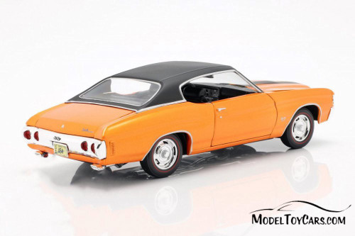 1971 Chevy Chevelle SS 454 Sport Hardtop, Orange - Maisto 31890OR - 1/18 scale Diecast Model Toy Car